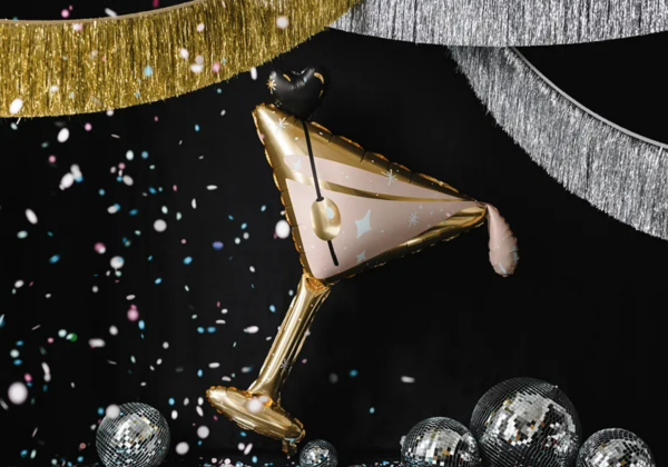 XXL Folienballon - Cocktailglas - 104cm x 86cm